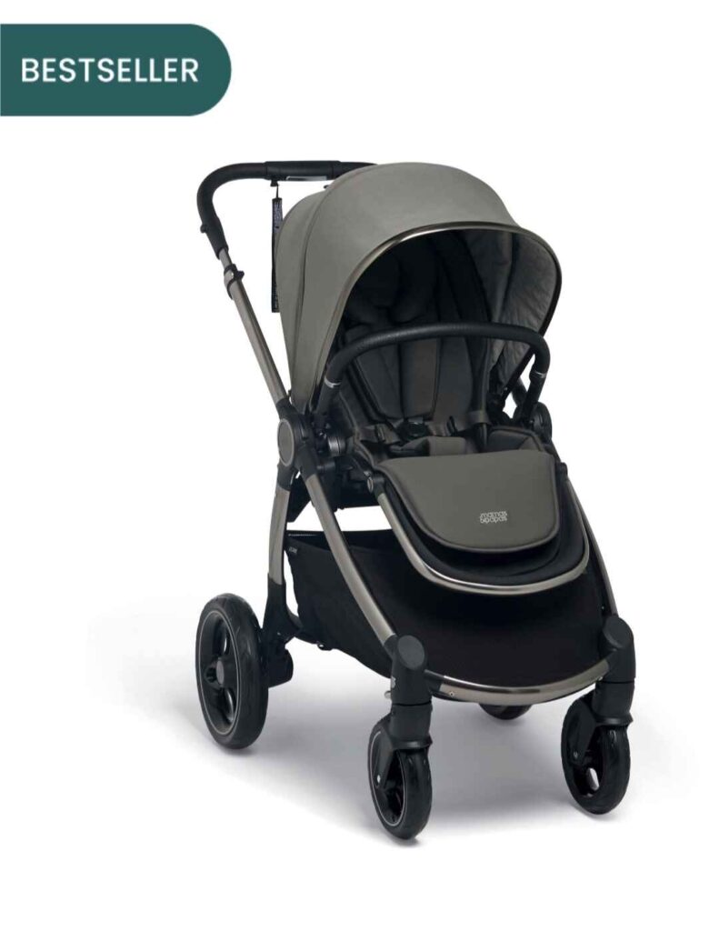 pecial-edition Ocarro Mercury Pushchair by Mamas & Papas, rugged all-terrain stroller with one-hand fold, eco-friendly fabrics, drain-hole storage basket and UPF 50+ hood.