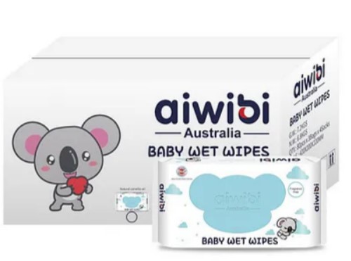 Aiwibi Soft Care fragrance-free baby wipes, 960 ultra-soft spunlace sheets