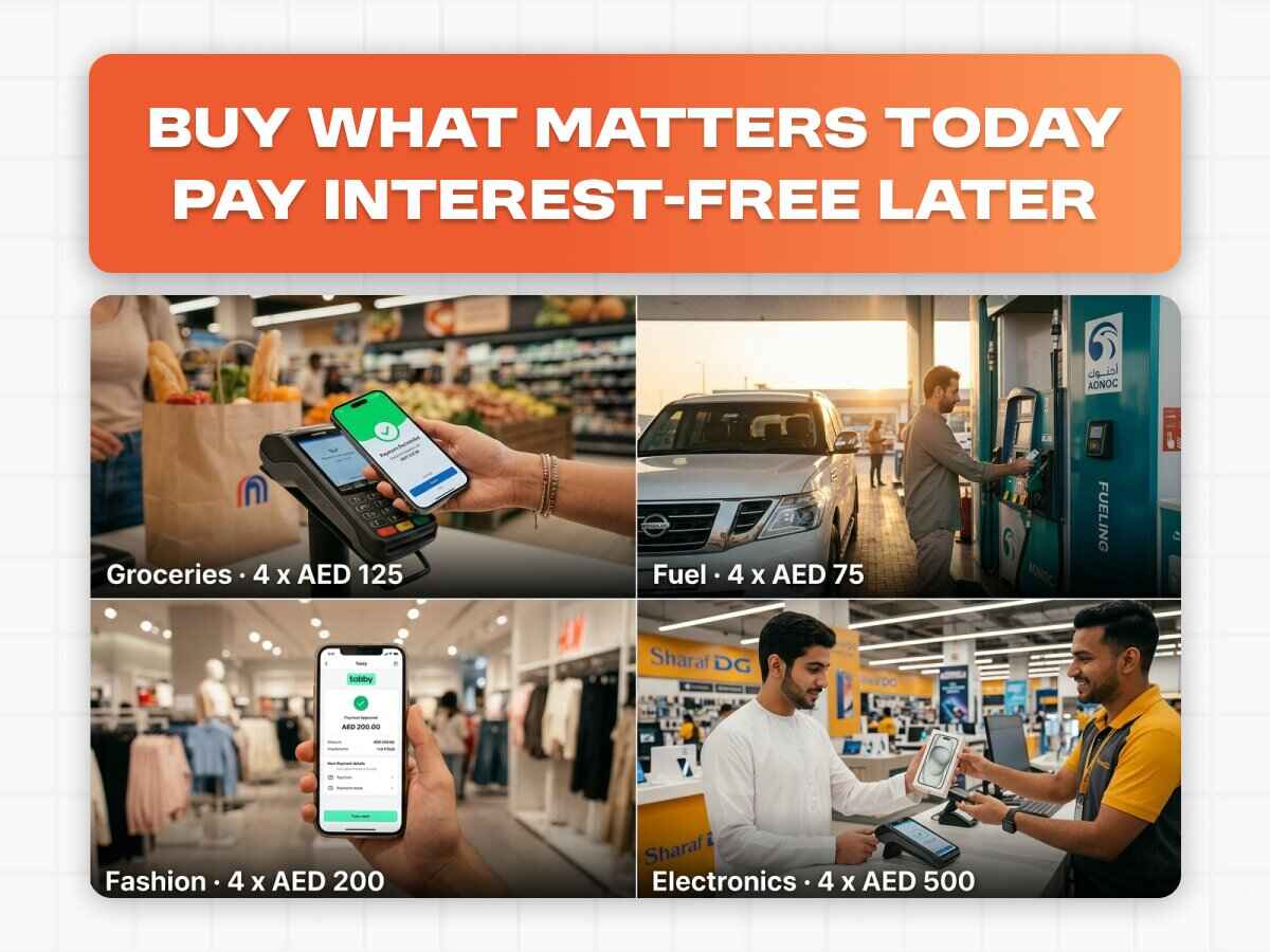 Buy now pay later services helping users shop now and pay later for daily expenses and lifestyle purchases in UAE