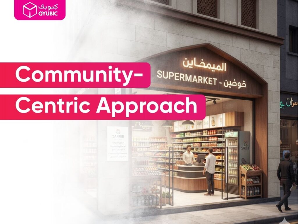 Qarrib grocery store delivery from local neighborhood supermarkets in UAE – supporting community with trusted grocery delivery services.