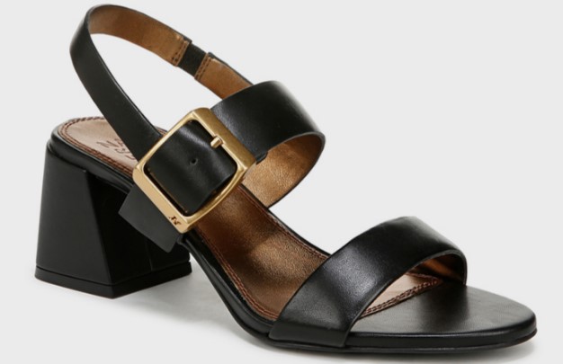Naturalizer heeled sandals with block heel for flat feet