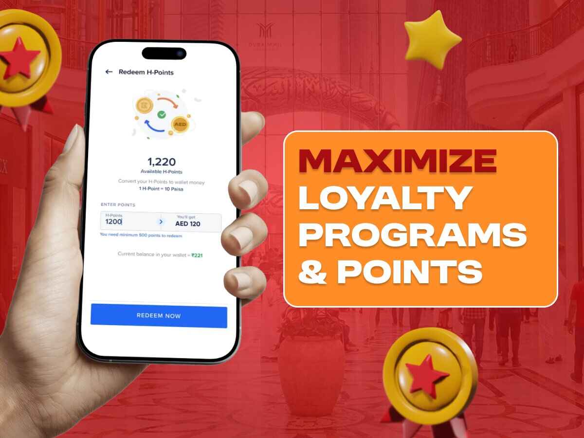 Using loyalty programs and rewards points to unlock maximum discounts on shopping in UAE