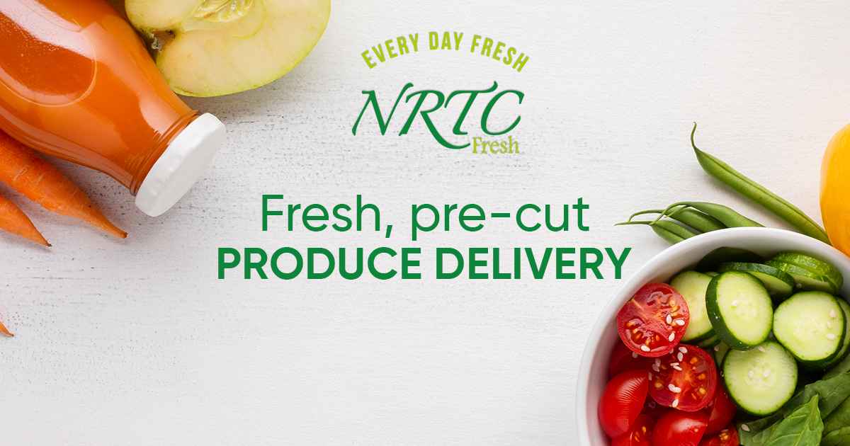 Freshly pre-packed fruits and vegetables from NRTC Fresh, the biggest grocery store in Dubai for fresh produce