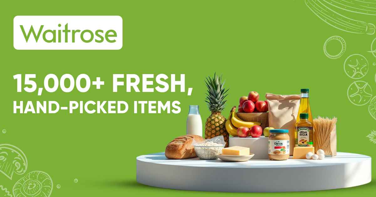 Wide selection of hand-picked fruits and vegetables at Waitrose, highlighting the convenience of online grocery shopping delivery in Dubai