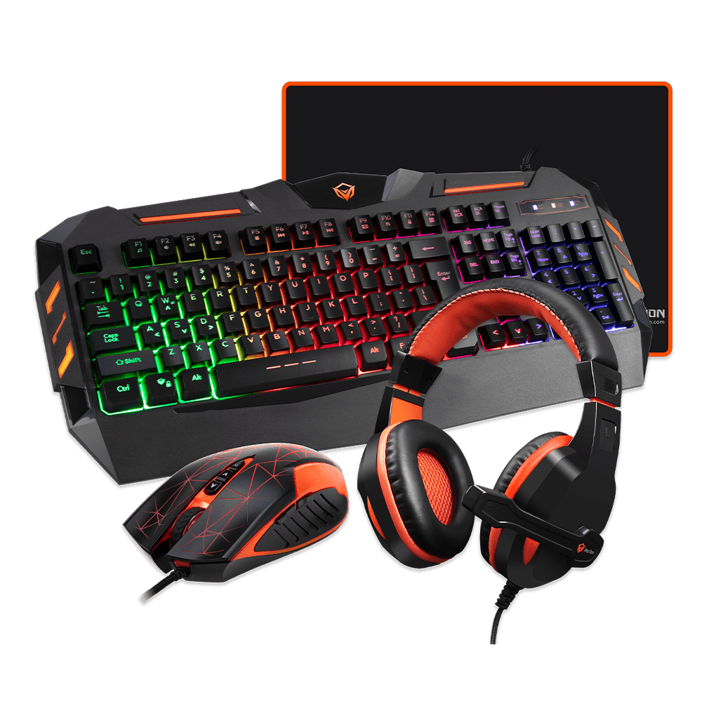 RGB gaming keyboard, mouse, headset, and mouse pad set, ideal for gamers looking to enhance their setup, making it one of the best gifts for boyfriends on Valentine’s Day.