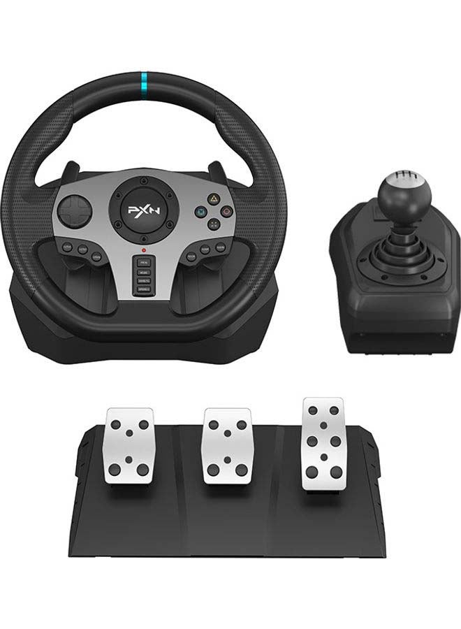 High-performance racing wheel, pedals, and gear shifter combo, offering an immersive driving experience, a great Valentine’s Day gift for gaming enthusiasts