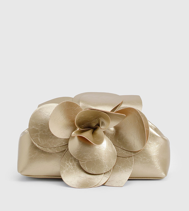 Boohoo Statement Flower Clutch Bag