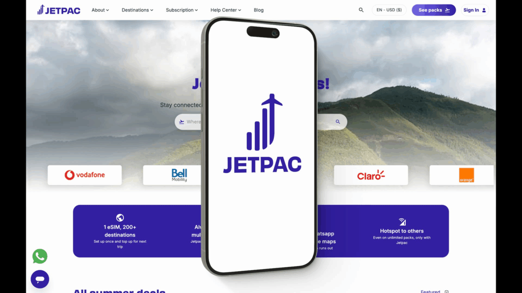 Jetpac eSIM UAE - Travel smart with Jetpac eSIM UAE. Stay connected with affordable global eSIM plans for UAE residents and tourists. Choose from unlimited data options and access networks like Vodafone, Bell Mobility, and Claro in over 200 destinations."