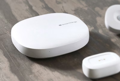 "Samsung SmartThings Hub UAE, central home automation UAE hub for managing multiple smart devices UAE, top smart home technology UAE for a connected home UAE.