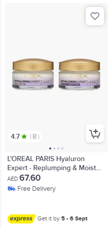 L'Oréal Paris Hyaluron Serum in noon uae, eligible for discount 