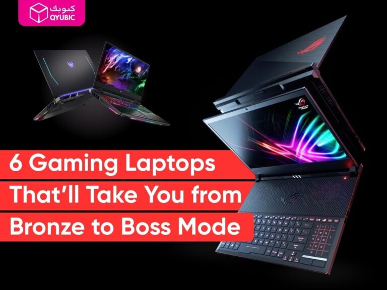 Top 6 Gaming laptops image with 2 laptops in background