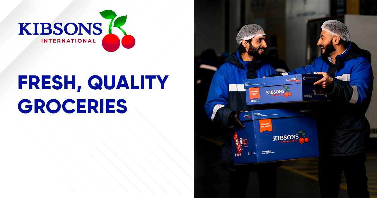 Fresh produce and eco-friendly packaging from Kibsons, a leading online grocery store in Dubai focused on sustainability