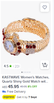 Kastwave Women's Watch in noon uae, eligible for discount 